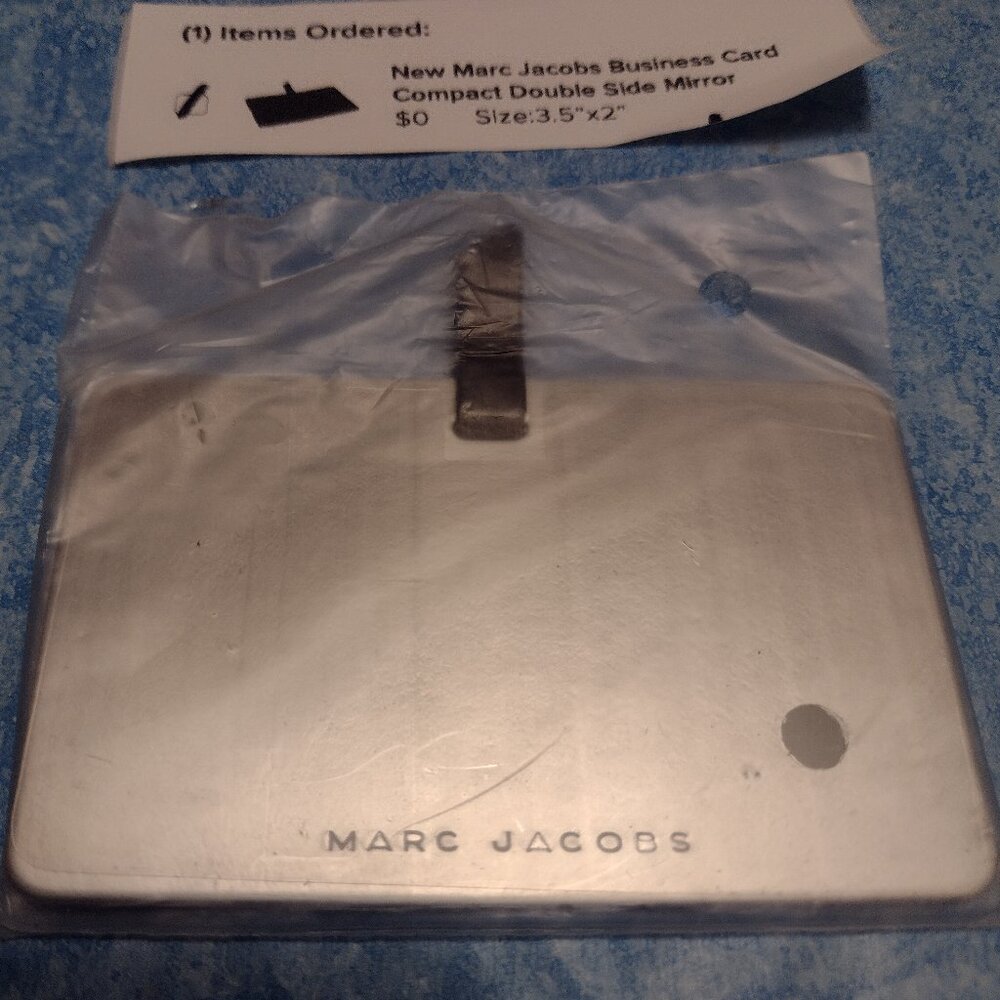 Marc Jacobs Compact Double Side Mirror fits in a credit card slot